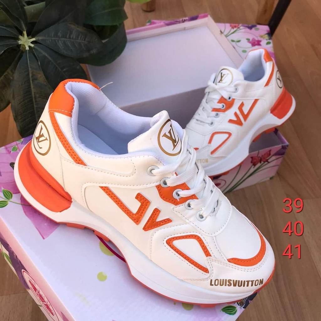 Orange and White