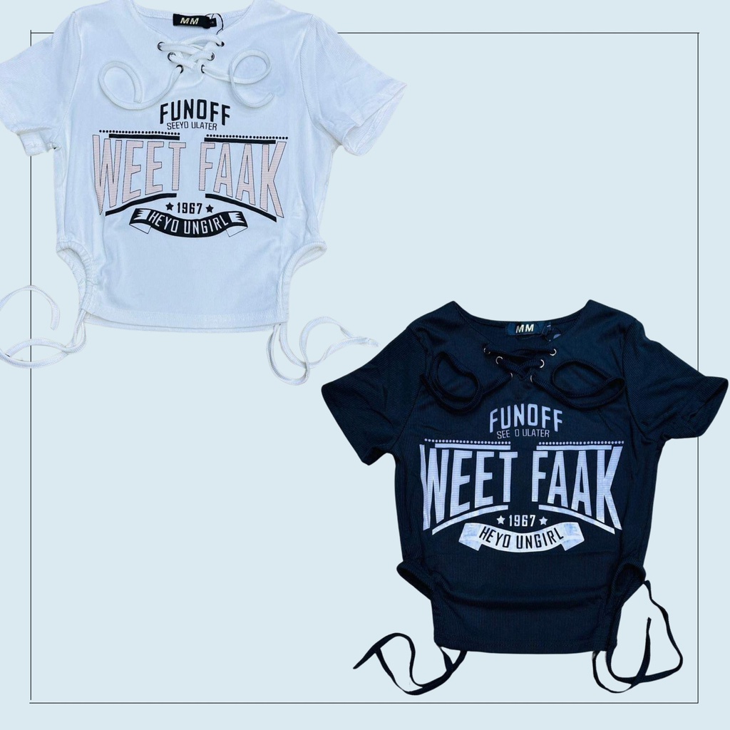 WELL FAAK Tops with Brace