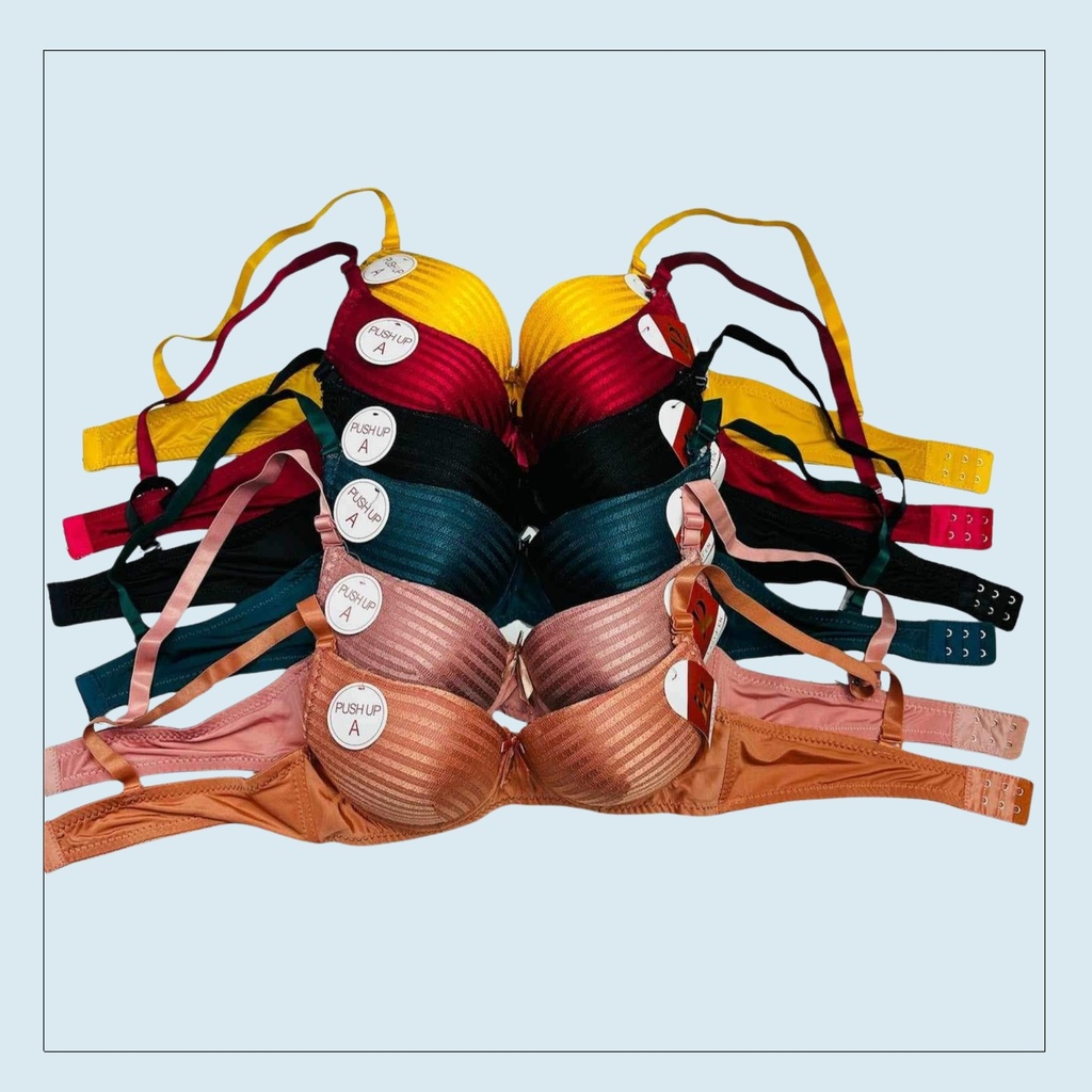 Wired Bra with Fabrical Texture