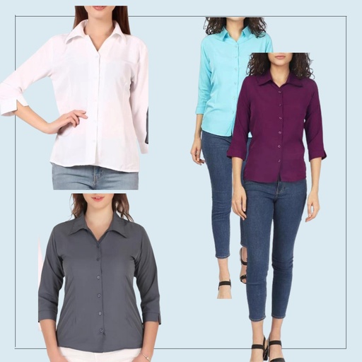 Office Wear Shirts Women