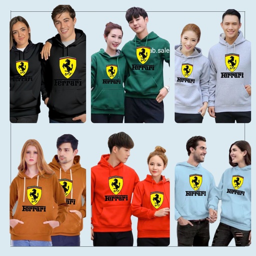 FERRARI Couple Hoodies (2 Pieces)